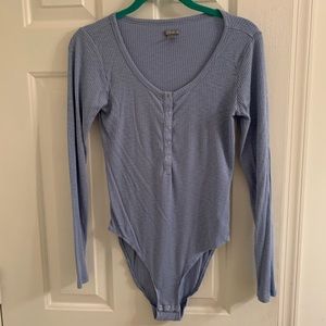 Aerie ribbed long sleeve body suit